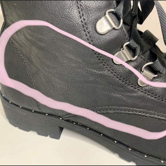 SO Sugar Maple Black Combat Boots - Picture 8 of 8